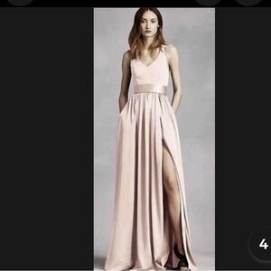 New White By Vera Wang Women's Long Pale Pink Gown size 6